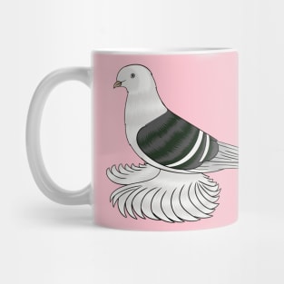 Saxon Shield pigeon bird cartoon illustration Mug